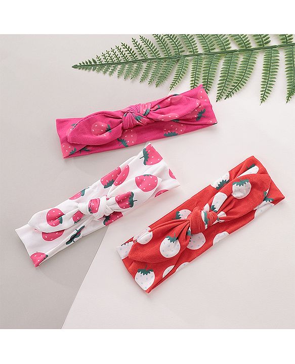 Babyhug Headbands Pack Of 3 - Multicolour