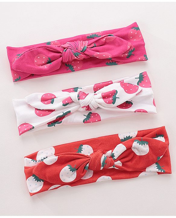 Babyhug Headbands Pack Of 3 - Multicolour
