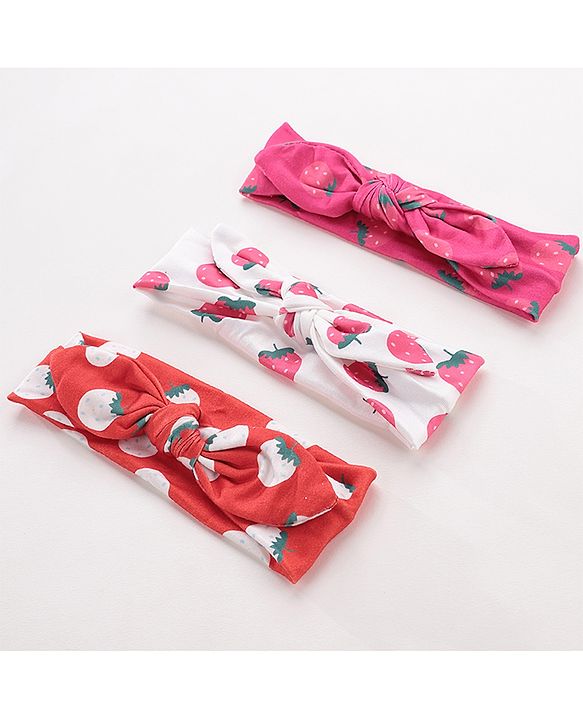 Babyhug Headbands Pack Of 3 - Multicolour