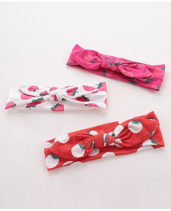 Babyhug Headbands Pack Of 3 - Multicolour