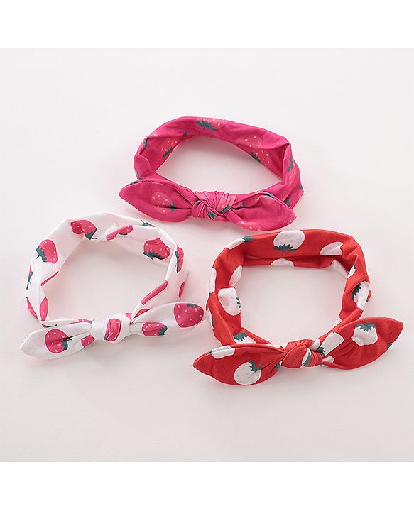 Babyhug Headbands Pack Of 3 - Multicolour