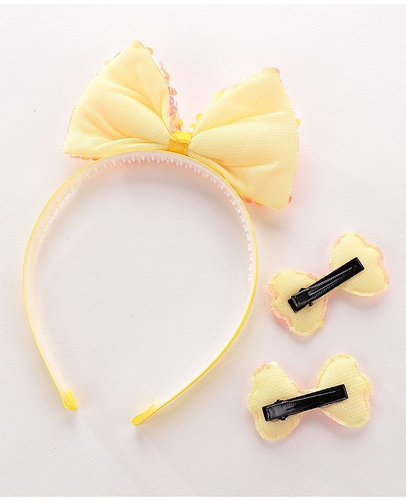 Pine Kids Hair Band With Alligator Hair Clip - Multicolour
