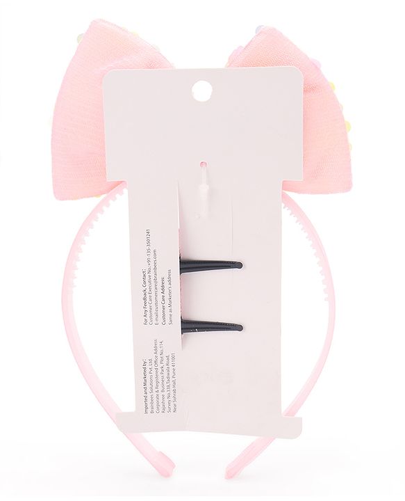 Pine Kids Hair Band With Alligator Hair Clip - Multicolour