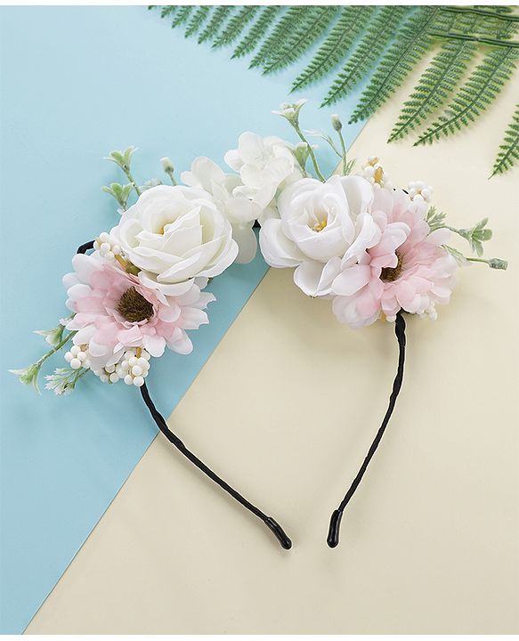 Pine Kids Hair Band Floral Embellished - Multicolour