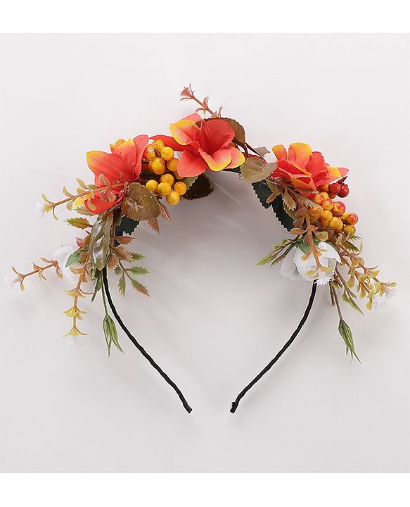 Pine Kids Hair Bands Floral Embellished - Multicolour