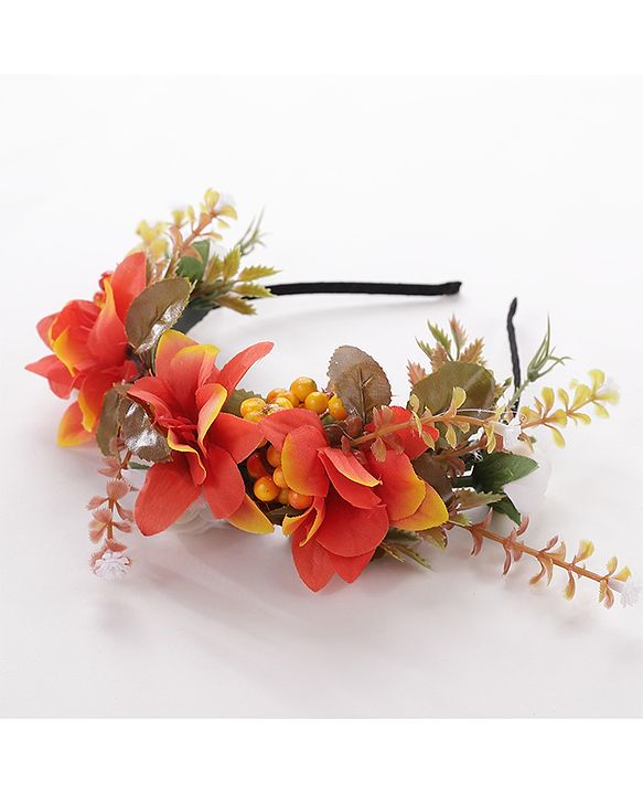 Pine Kids Hair Bands Floral Embellished - Multicolour
