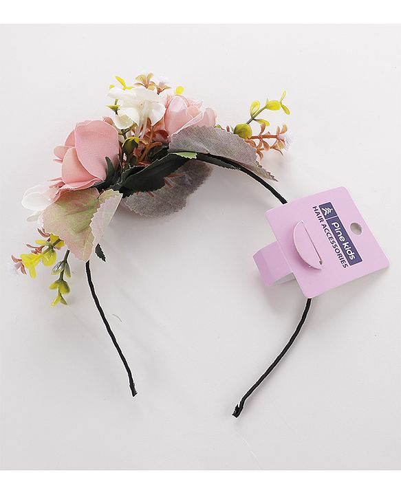 Pine Kids Hair Bands Floral Embellished - Multicolour