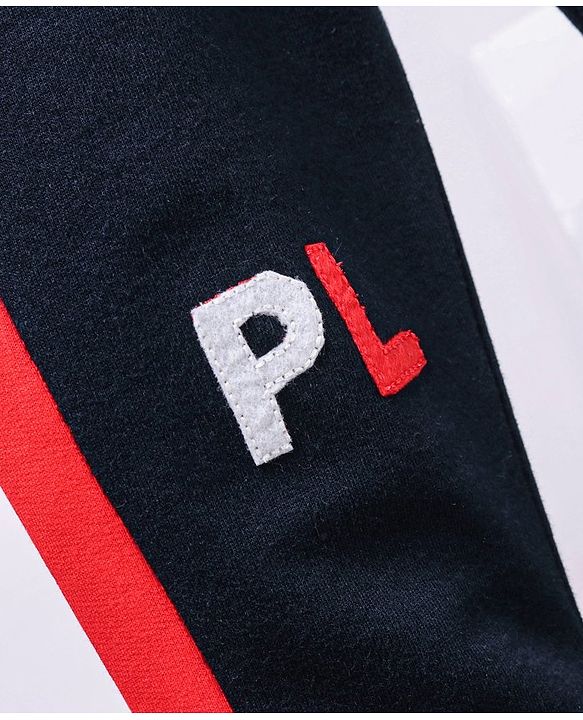 Babyhug Full Length Track Pant Play Print - Navy
