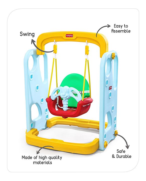 Babyhug  Kids Swing - Blue and Yellow