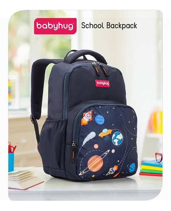 Babyhug School Backpack Space Print - 15 Inches