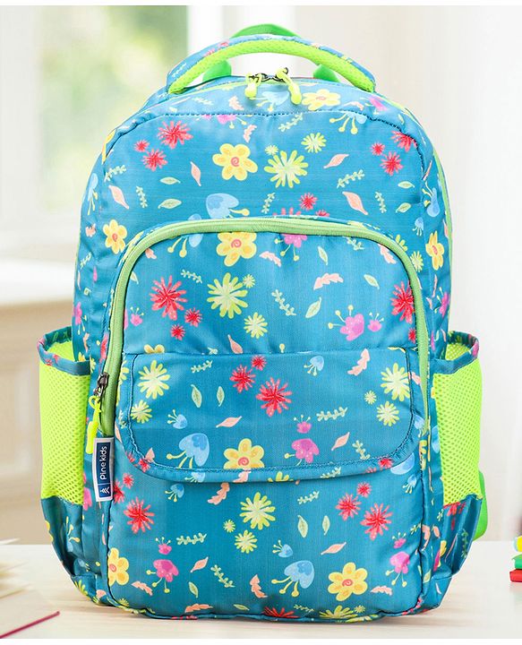 Pine Kids 17 Inch Azure School Backpack Blue