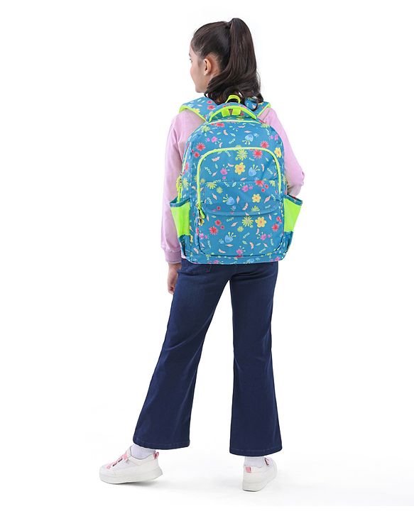 Pine Kids 17 Inch Azure School Backpack Blue