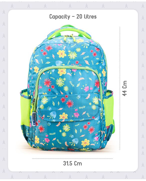 Pine Kids 17 Inch Azure School Backpack Blue