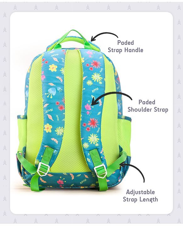 Pine Kids 17 Inch Azure School Backpack Blue