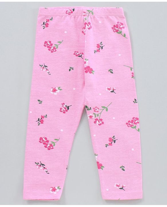 Babyhug Full Length Leggings Pack of 3 - Blue Pink Green