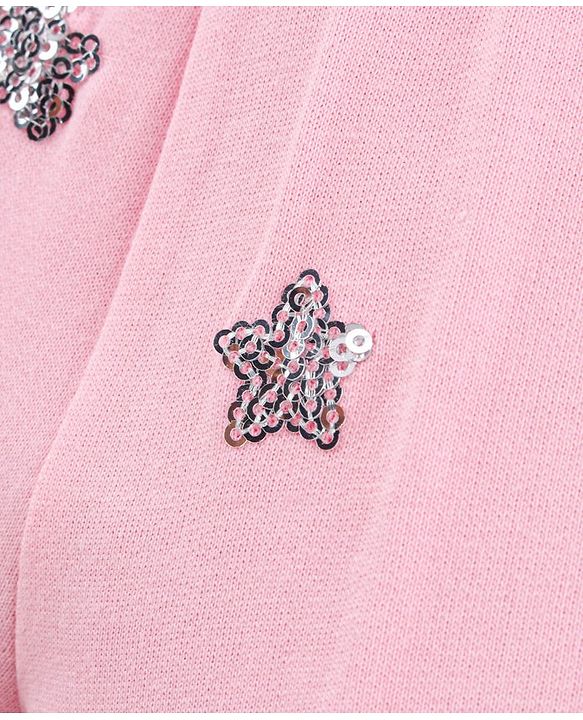 Babyhug Knit Shorts Star Print - Pink