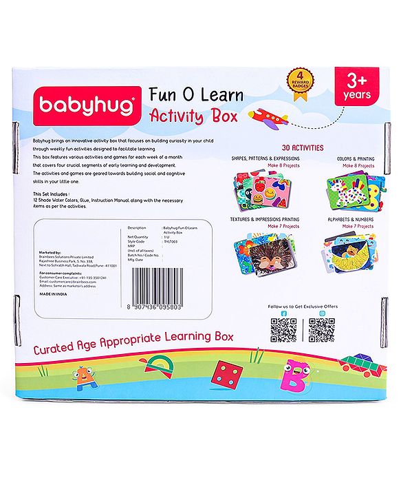 Babyhug Fun O Learn Activity Box - Multicolour