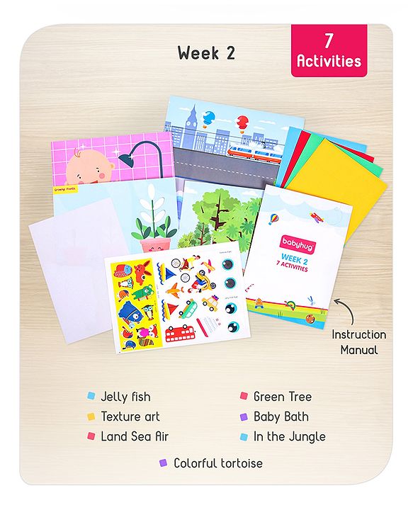 Babyhug Happy Learning Activity Box with 31 Activities - Multicolour