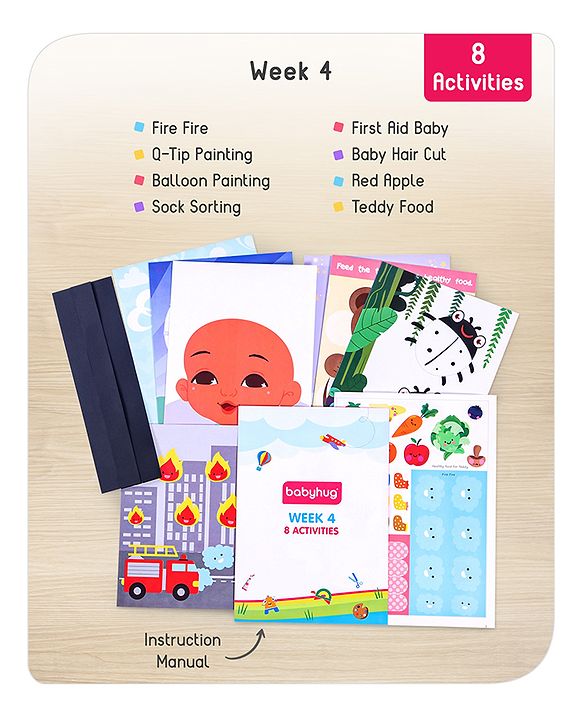 Babyhug Happy Learning Activity Box with 31 Activities - Multicolour
