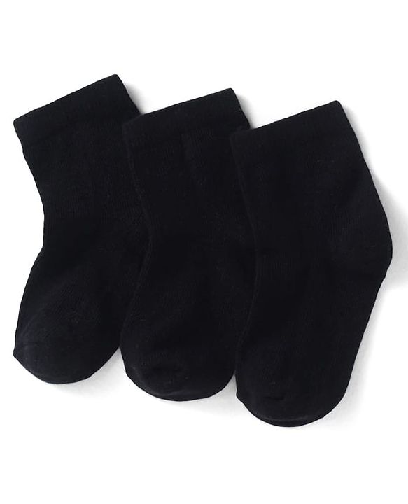 Cutewalk by Babyhug Anti-Bacterial Ankle Length Socks Pack of 3 - Black