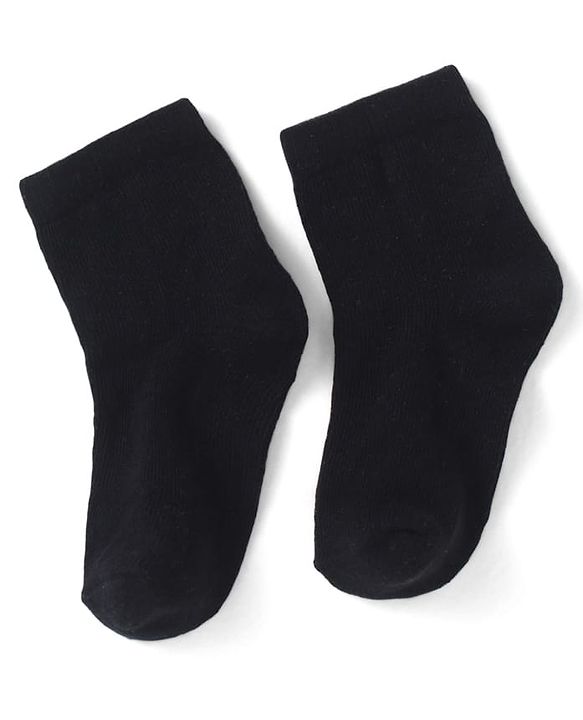 Cutewalk by Babyhug Anti-Bacterial Ankle Length Socks Pack of 3 - Black
