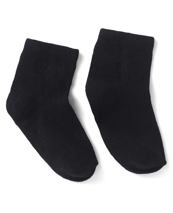 Cutewalk by Babyhug Anti-Bacterial Ankle Length Socks Pack of 3 - Black