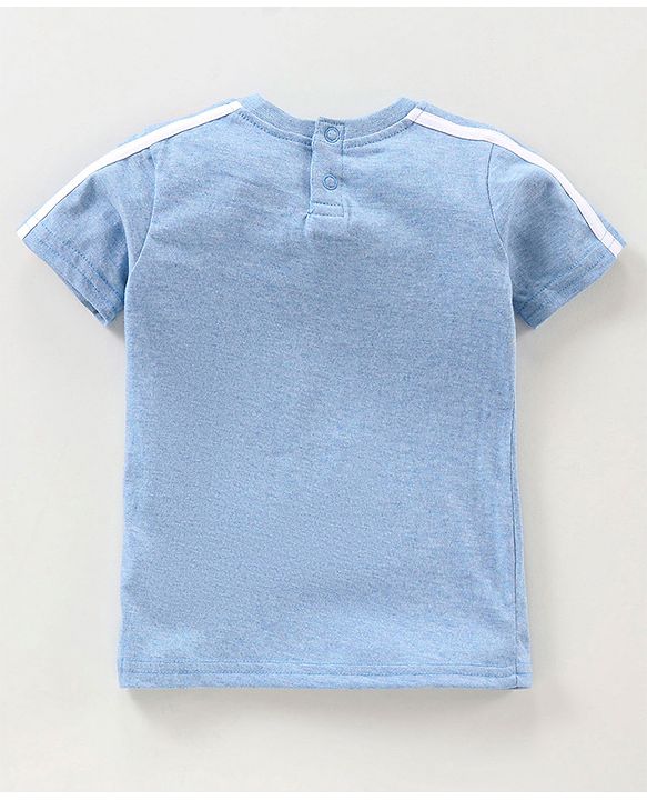 Babyhug Half Sleeves T-Shirt Mickey Mouse Print - Blue