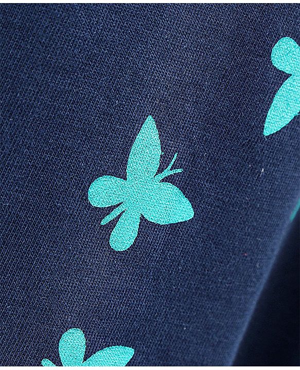 Pine Kids Biowashed Skirt Butterfly Print - Blue