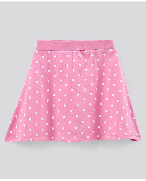 Pine Kids Biowashed Skirt Dots Print - Pink