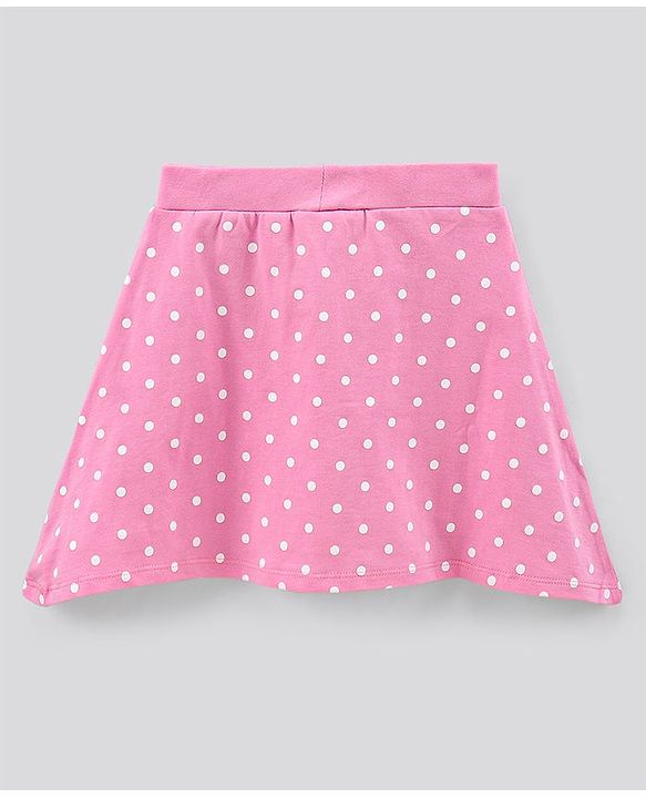 Pine Kids Biowashed Skirt Dots Print - Pink