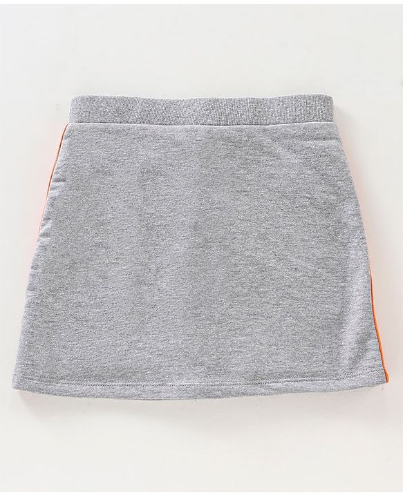Pine Kids Above Knee Length Skirt with Biowash - Grey