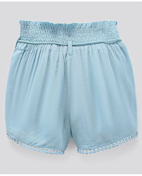 Pine Kids Mid Thigh Softener Wash Shorts - Blue