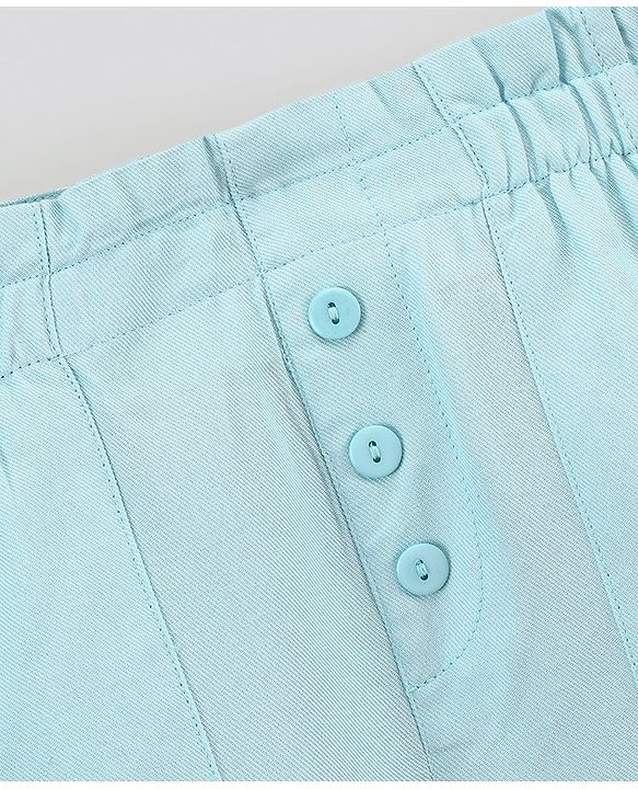 Pine Kids Mid Thigh Softener Wash Shorts - Light Blue