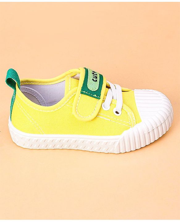 Cute Walk by Babyhug Casual Shoes with Patch - Yellow