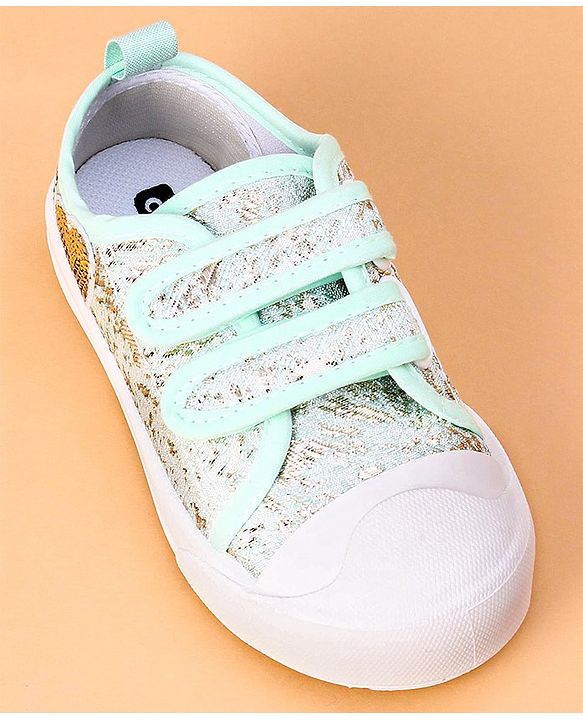 Cute Walk by Babyhug Casual Shoes with Sequins - Green