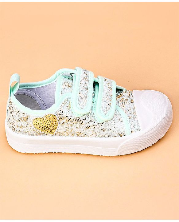 Cute Walk by Babyhug Casual Shoes with Sequins - Green