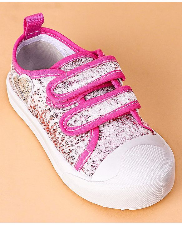 Cute Walk by Babyhug Casual Shoes with Sequins - Pink