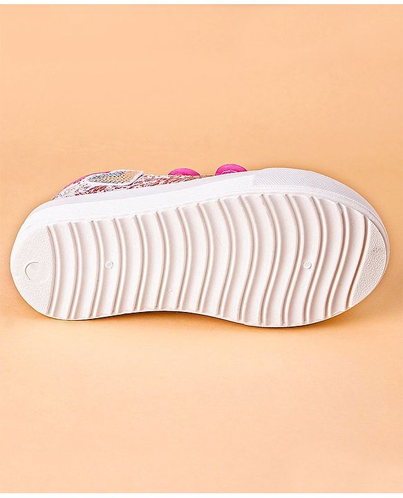 Cute Walk by Babyhug Casual Shoes with Sequins - Pink