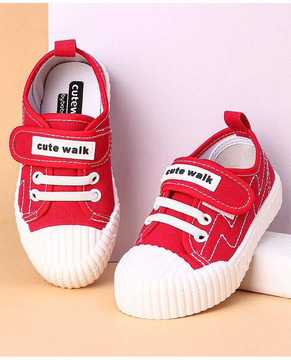 Cute Walk by Babyhug Casual Shoes - Red