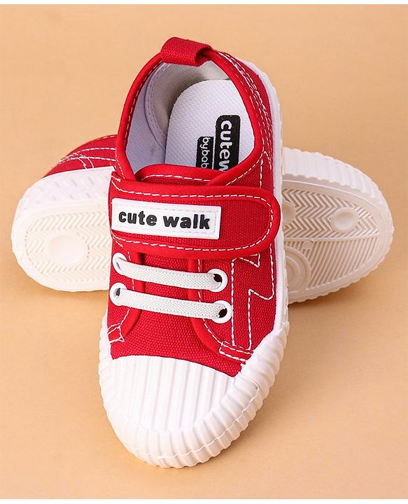 Cute Walk by Babyhug Casual Shoes - Red