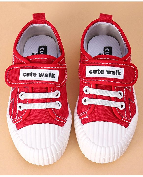 Cute Walk by Babyhug Casual Shoes - Red