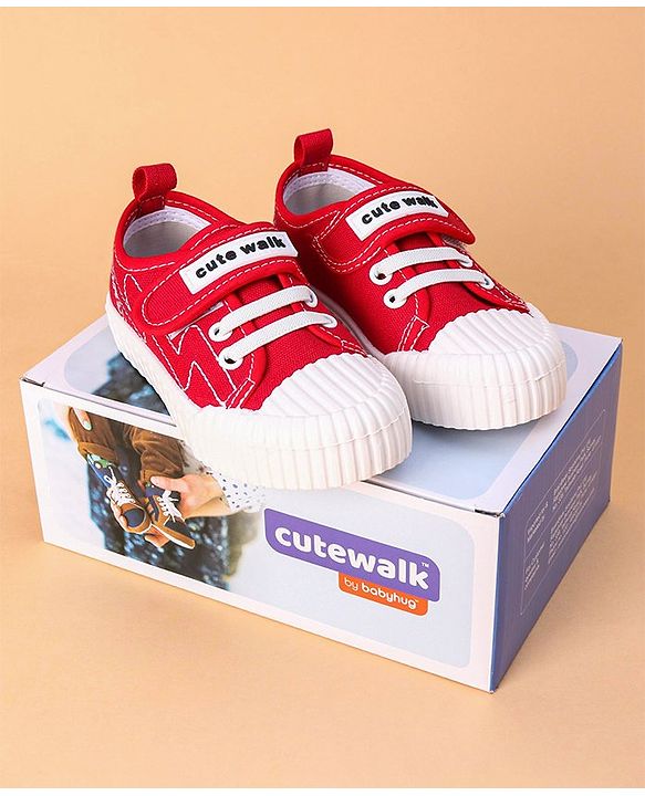 Cute Walk by Babyhug Casual Shoes - Red