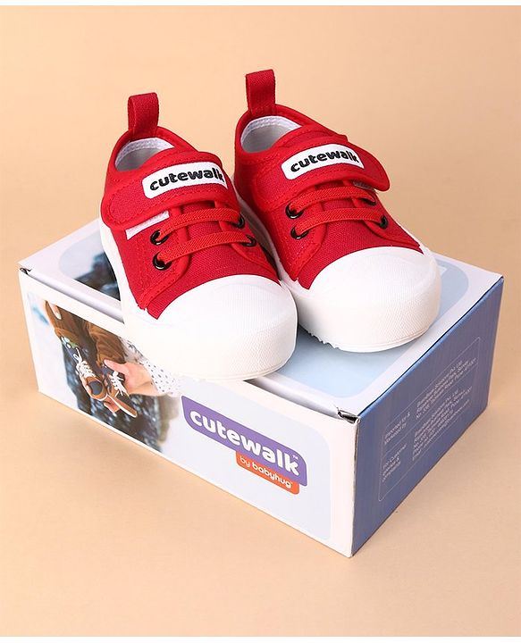 Cute Walk by Babyhug Casual Shoes - Red