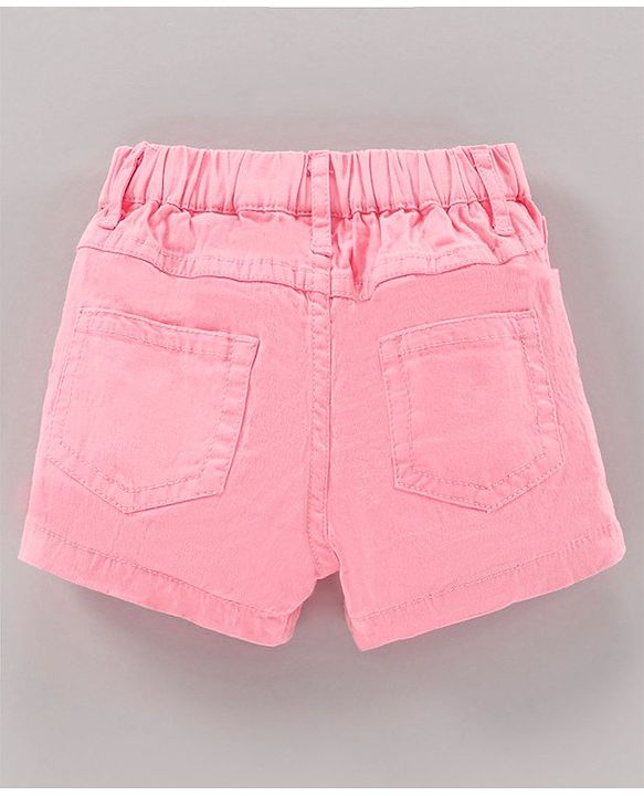 Babyhug Half Sleeves Top and Knee Length Shorts Mickey Mouse & Friends Print - Sunny Lime Pink
