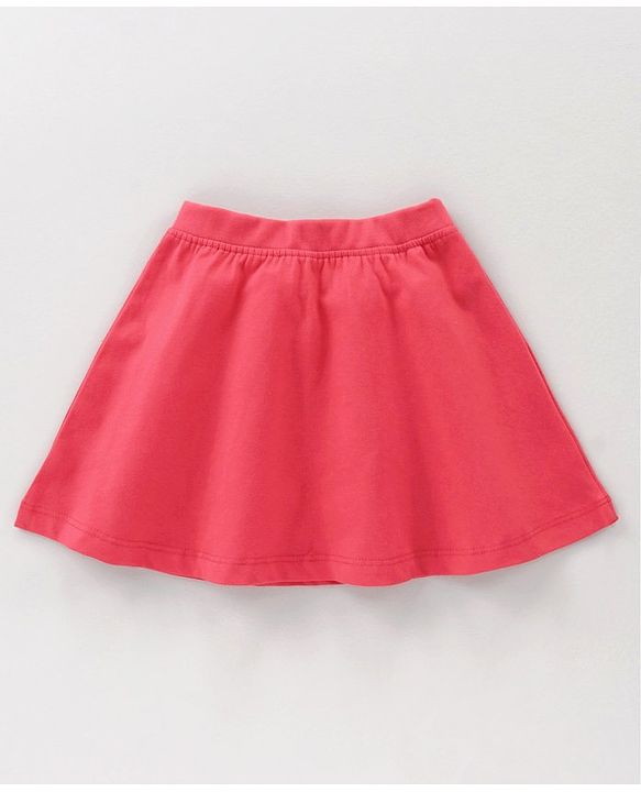 Babyhug Short Sleeves Top & Skirt Minnie Mouse Print - White Red