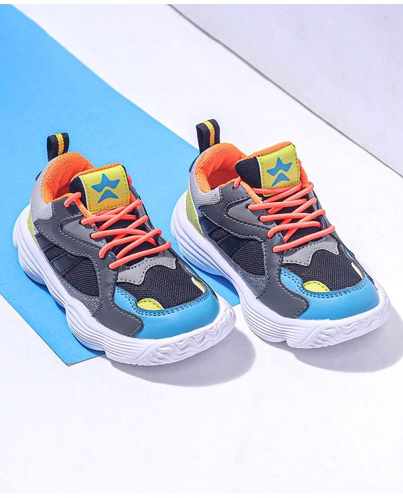 Cute Walk by Babyhug Sports Shoes - Orange