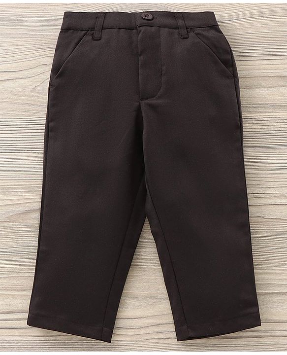 Babyhug Full Sleeves Shirt & Trouser with Bow - Grey