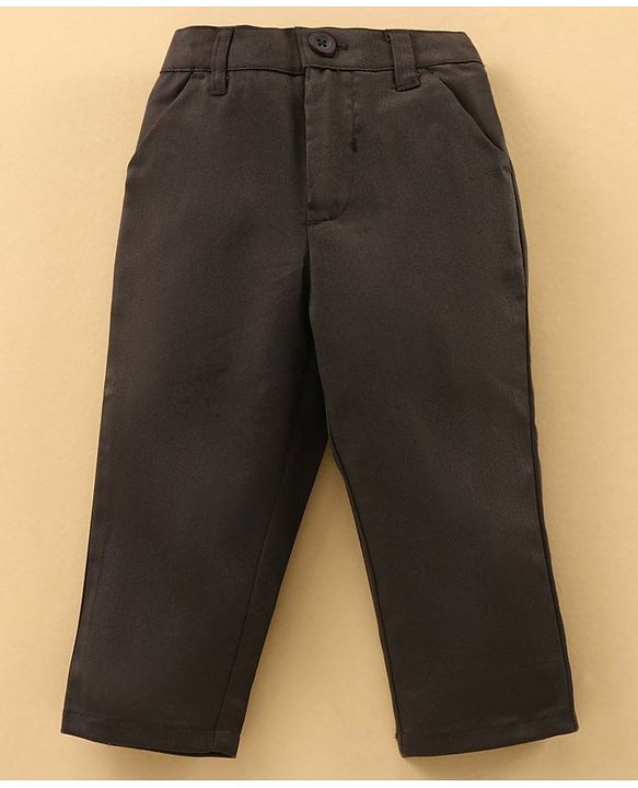 Babyhug Full Sleeves Shirt & Trouser with Suspenders Set - Brown