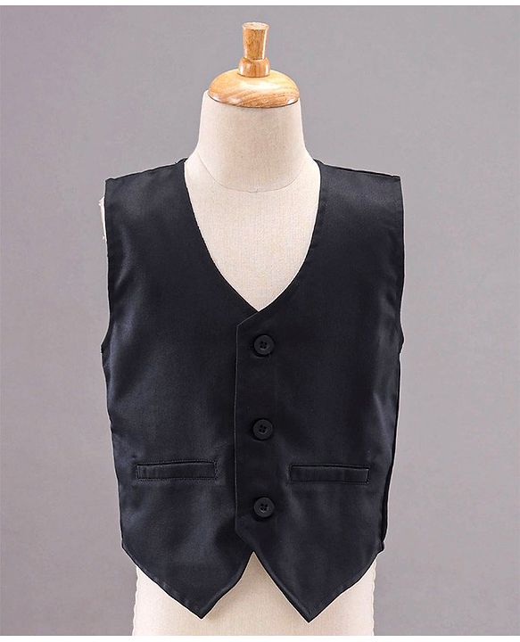 Babyhug Full Sleeves Party Suit with Bow Bird Print - Yellow Navy