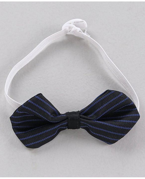 Babyhug Full Sleeves Party Suit with Bow Solid - Navy Blue